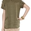 Matthew Williamson Knifepleated Silkjacquard Shirt in Green - Lyst