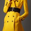 Burberry Soft Textured Trench Coat in Yellow (gorse yellow) - Lyst
