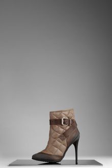 Burberry Quilted Leather Platform Ankle Boot - Lyst