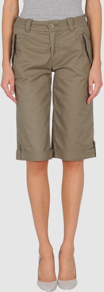 Calvin Klein Jeans Bermuda Shorts in Green - Lyst