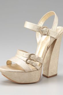 Casadei Chunky-heel Platform Sandal - Lyst