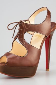Christian Louboutin Serena Lace-up Sandal - Lyst