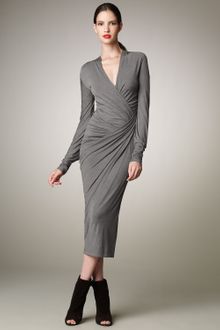 Donna Karan New York Twisted Jersey Dress - Lyst