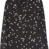 Equipment Starprint Washedsilk Crepe De Chine Shirt in Black - Lyst