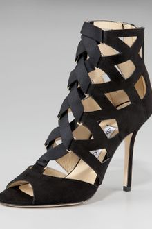 Jimmy Choo Strappy Lace-up Sandal - Lyst