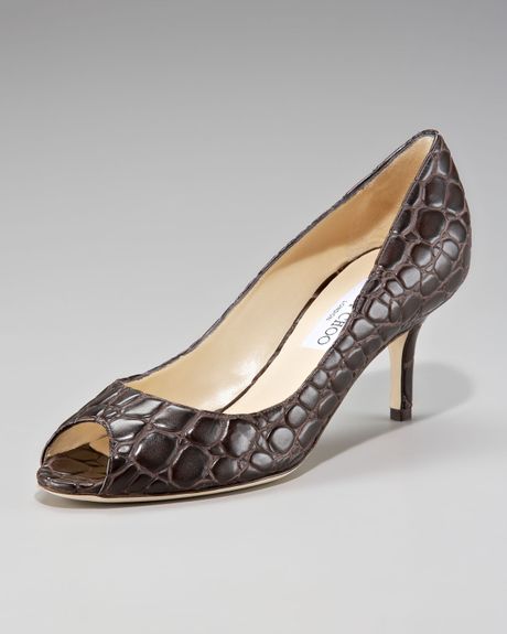 jimmy choo crocodile pumps