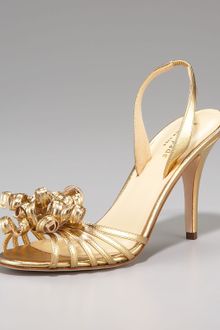 Kate Spade Colby Halter Sandal, Old Gold - Lyst
