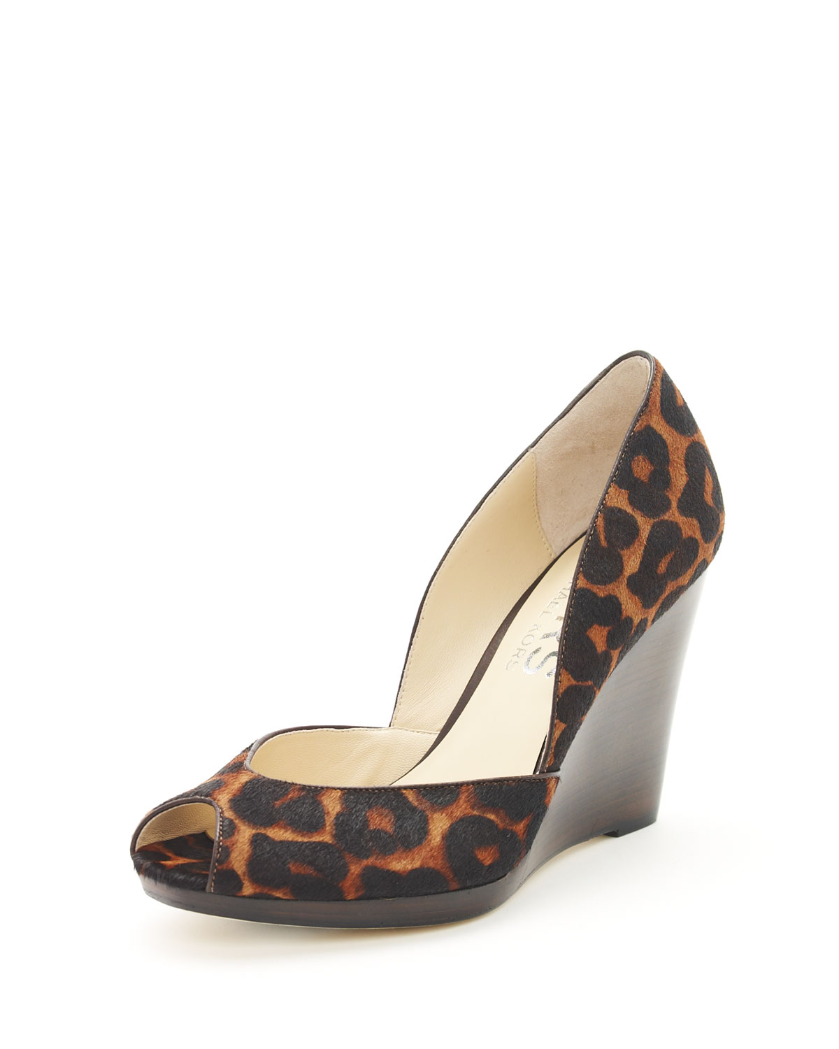 Kors By Michael Kors Vail Leopard-print Wedge, Suntan in Animal ...