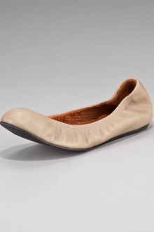 Lanvin Classic Leather Ballerina Flat - Lyst