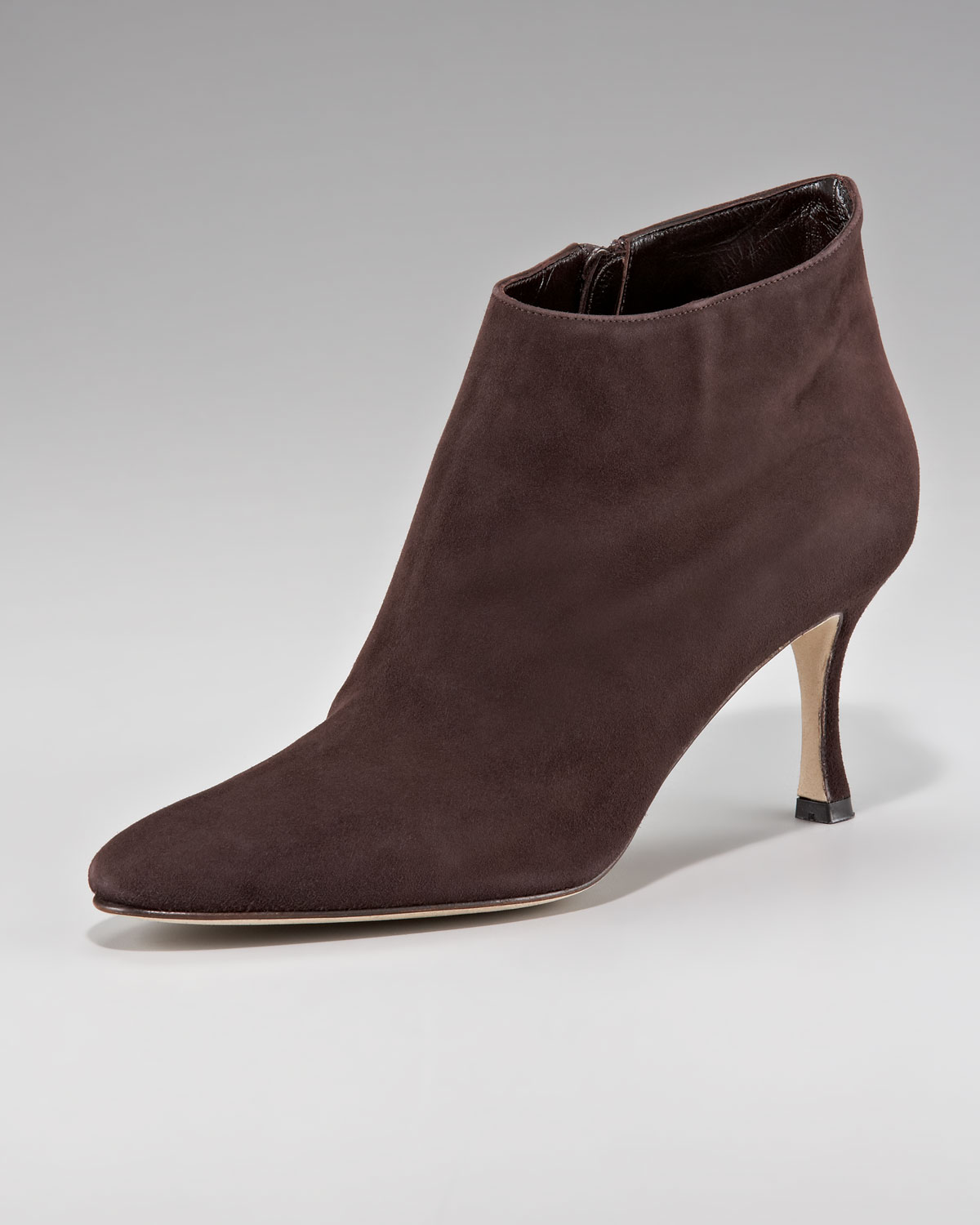 therese bootie in brown suede