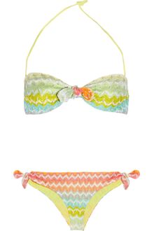 Missoni Calais Crochet-Knit Bandeau Bikini - Lyst