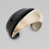 Vionnet TwoTone Cuff Bracelet in Gold (black) - Lyst