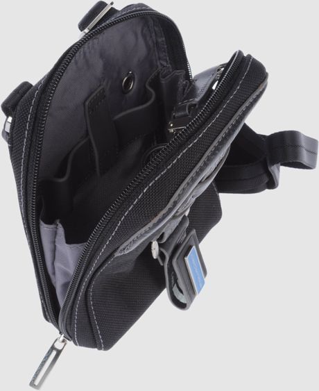 Piquadro Small Fabric Bag in Black for Men (brown)