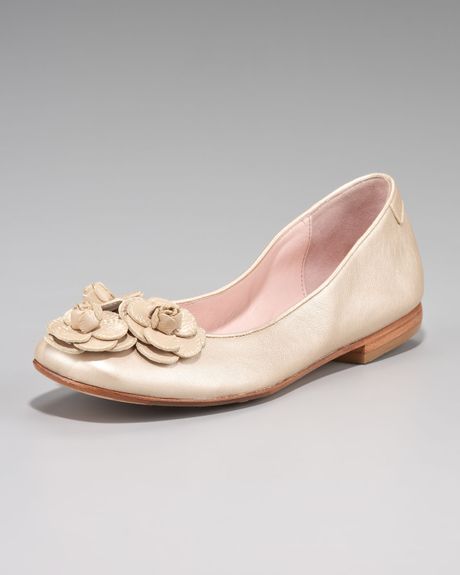 champagne ballerina shoes