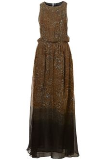 Topshop Animal Dip Dye Maxi Dress - Lyst