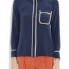 Tucker Pajamastyle Silk Shirt in Blue (navy) - Lyst