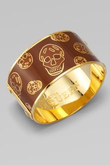 Alexander McQueen Largeskull Cuff Bracelet - Lyst
