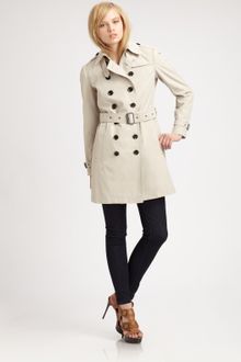 Burberry Brit Belted Trenchcoat - Lyst