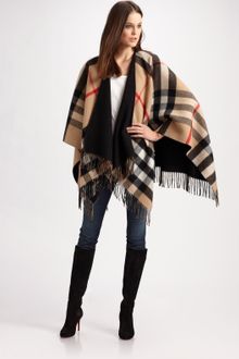 Burberry Reversible Cape - Lyst