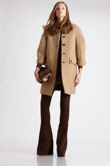Burberry Prorsum Wool Coat - Lyst
