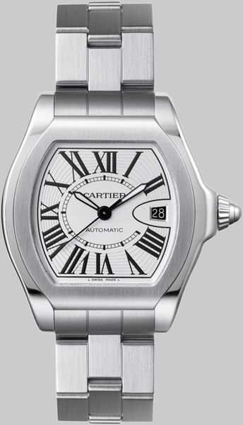 Cartier Roadster S Stainless Steel Watch On Bracelet, Large in Silver - Lyst