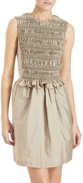 Chloé Ruffle Front Dress - Lyst
