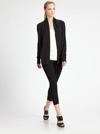 Donna Karan New York Drape Front Cardigan - Lyst