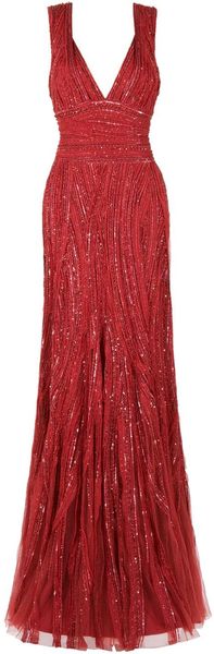  Sequin Tulle Gown 