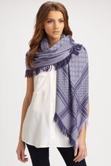 Gucci Gg Pattern Shawl