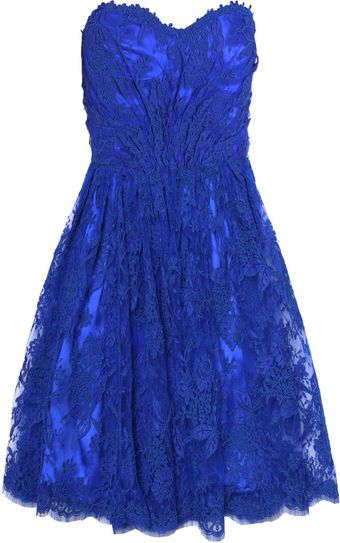 Issa Lace Strapless Dress - Lyst