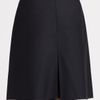 Jil Sander Navy Pleated Cotton Skirt in Blue (navy) - Lyst