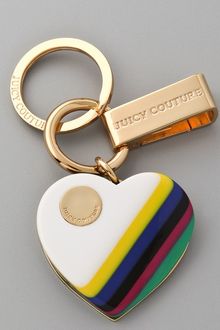 Juicy Couture Resin Heart Key Ring - Lyst
