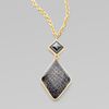 Kara By Kara Ross 14k Goldplated Resin Covered Snakeskin Pendent in Gold - Lyst