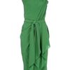 Lanvin Silk Dress in Green - Lyst