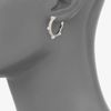 Mikimoto 3.5mm Cultured Pearl, Diamond & 18k White Gold Hoop Earrings in Silver - Lyst