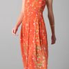 Opening Ceremony Sleeveless Pleated Maxi Dress in Orange - Lyst