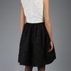 Oscar De La Renta Patchwork Dress in Black (white) - Lyst