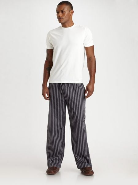 Paul Smith Striped Pajama Pants in Black for Men - Lyst
