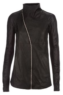 Rick Owens Leather Jacket - Lyst