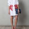 Stella Mccartney Penelope Cotton Palmtree Dress in White - Lyst