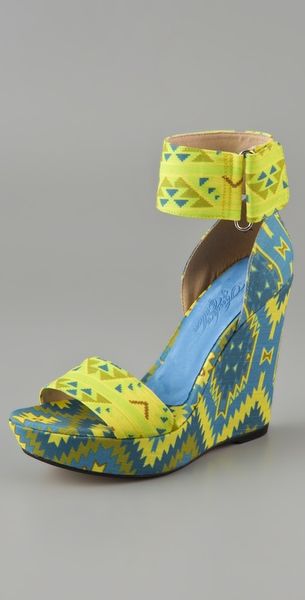 Theodora & Callum Mustique Platform Wedge Sandals - Lyst
