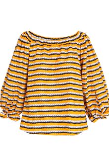 Yves Saint Laurent Rope-print Volume Top - Lyst
