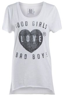 Zoe Karssen Good Girls Love Bad Boys Tee - Lyst