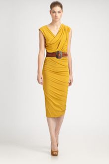 Donna Karan New York Twist Drape Dress - Lyst