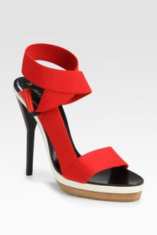 3.1 Phillip Lim Kiara Elastic Criss-Cross Sandals - Lyst