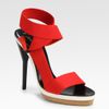 3.1 Phillip Lim Kiara Elastic CrissCross Sandals in Red - Lyst