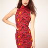 Asos Collection Graffiti Print Sleeveless Polo Dress in Multicolor (pink) - Lyst