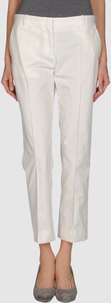 Celine Casual Pants in White - Lyst