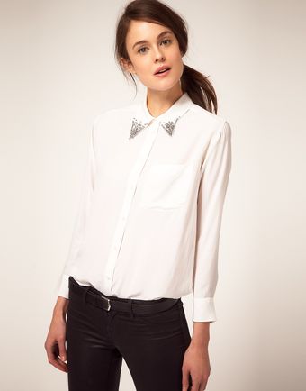  Shirt Daddy One Pocket Loose Fit Jewel Tip Collar 