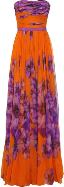 Giambattista Valli Floral-print Silk-chiffon Gown - Lyst